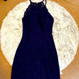 Sparkle dark blue hoco/cocktail dress! Worn once perfect condition
